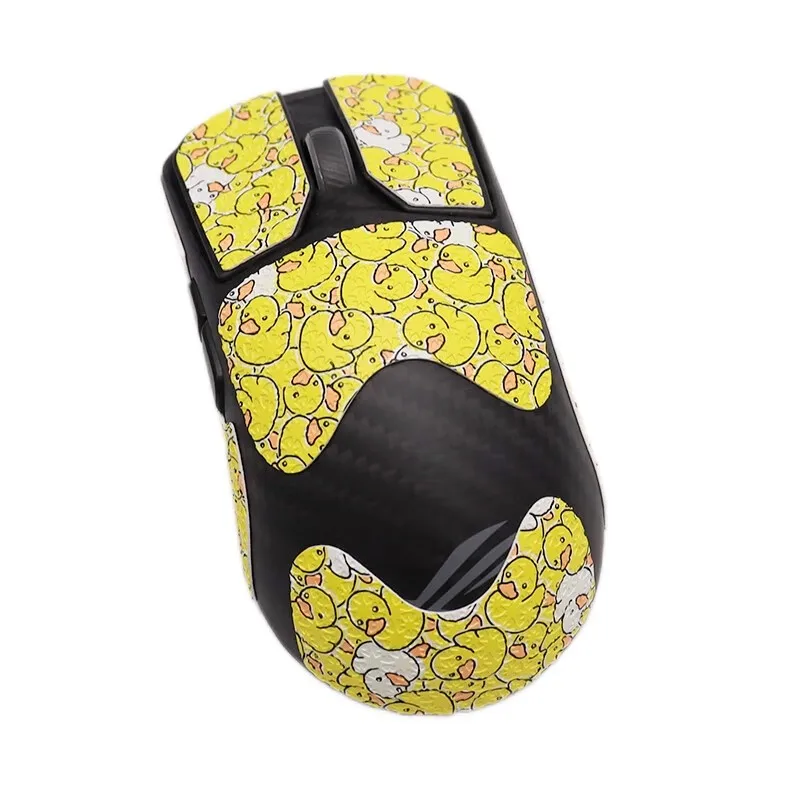 1세트 마우스 미끄럼 방지 스티커 ASUS ROG Harpe Ace Extreme 카본 파이버 마우스 논슬립 땀 방지 테이프 정교한 질감