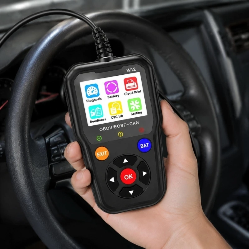 M68B Automotive Diagnostic Tool with Color Display and Physical Controls
