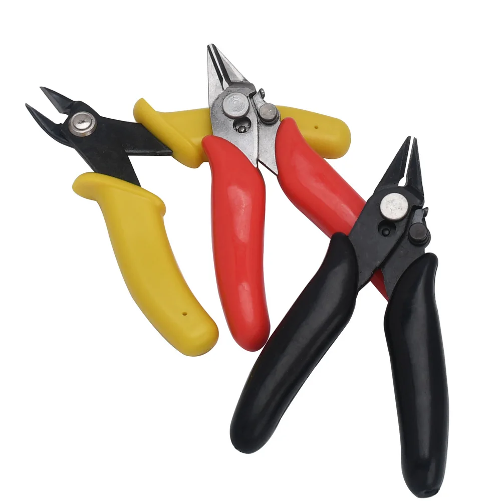 3.5inch Mini Flat Nose Pliers Micro Cut Plier Nose Plier Small Chain Pliers Smooth Jaw Fine Pliers For DIY Jewelry Making Tool