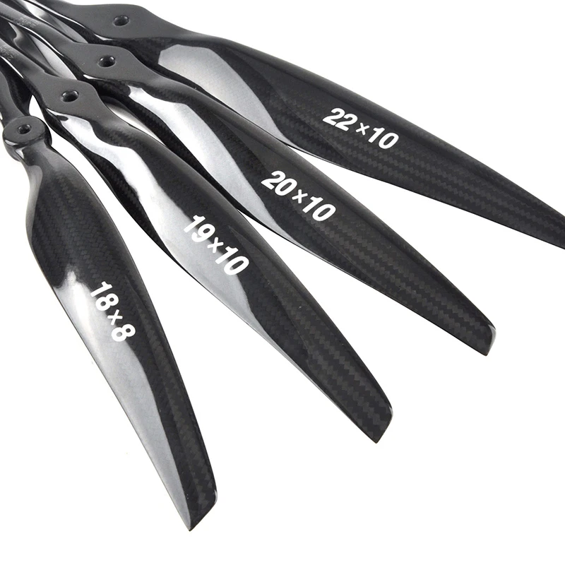 1PC Carbon Fiber Electric Propeller Wooden Prop for RC Airplane, Propeller, CW, 18x8, 19x10, 20x10, 22x10, 16x08, 17x08, 1Pc