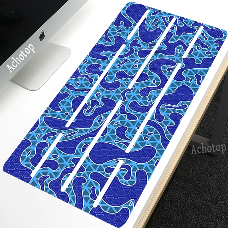 

Blue Abstract Mouse Pad for Gamer Office Computer Large CSGO Mousepad XL Rubber Desk Mice Pad Print Stream Office Carpet 90x40cm