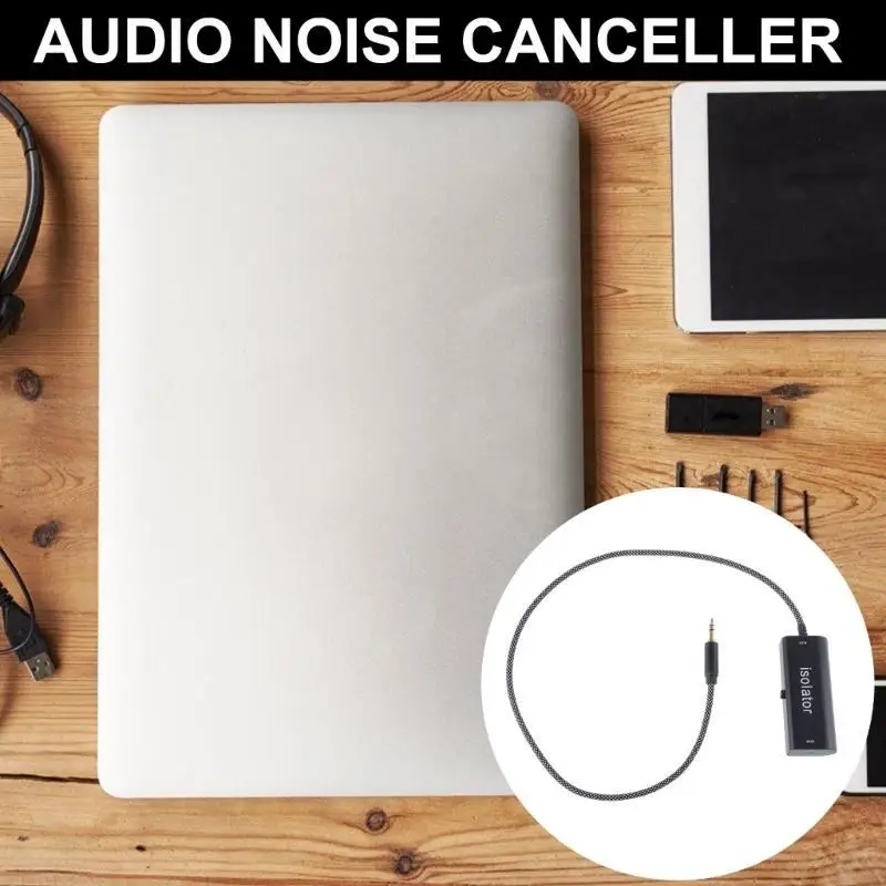 R53C Portable Ground Circuit Noise Isolator for Car Aux Home Theater 3.5mm Noise Isolation Cable Cord Eliminate Buzzing Noise
