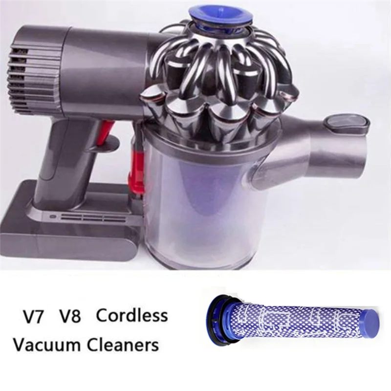 

M04K 1 комплект запасных частей, аксессуары для пылесоса Dyson V7 V8, электрическая насадка для щетки для пола + передний и задний фильтр, аксессуары