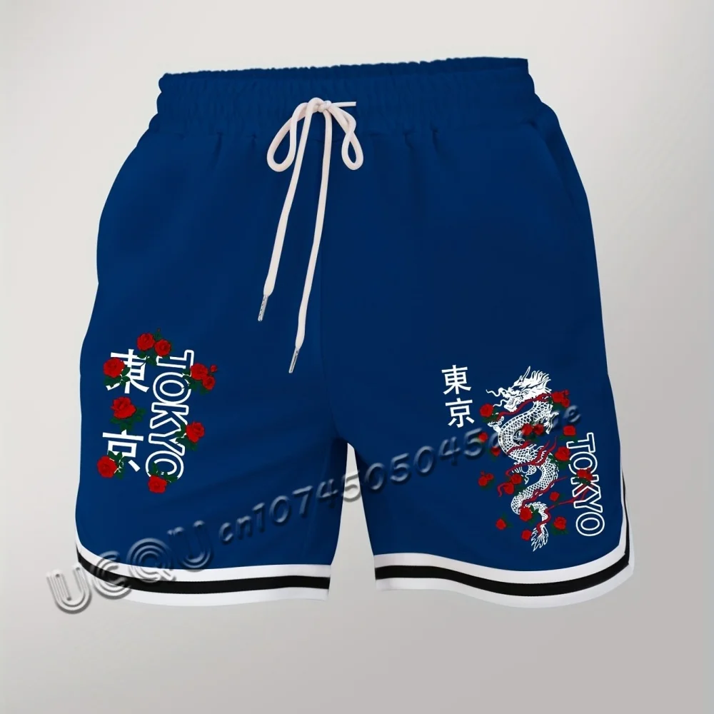 TOKYO  flowers Print Women and men American Short Pants casual outdoors Short slady Seaside Casual Shorts Women Clothing