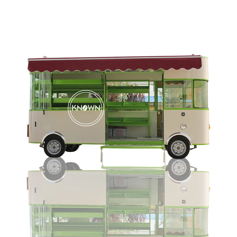 ที่กำหนดเองไอศครีมมือถือรถบรรทุก Fast Street ครัวรถเข็นอาหารกลางแจ้งฮอตดอกตู้หยอดเหรียญ