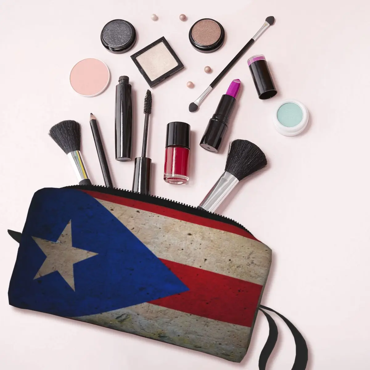 Estuches de lápices con bandera de Puerto Rico, bolsas de bolígrafo de gran capacidad, caja de lápices para niños, niñas, estudiantes, papelería, bolsa de maquillaje