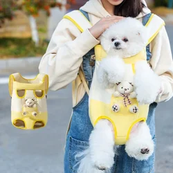 Pet Chest Bag 1PC Cat Dog Breathable Folding Portable Single Shoulder Double Shoulder Handheld Crossbody Dog Outdoor Bag