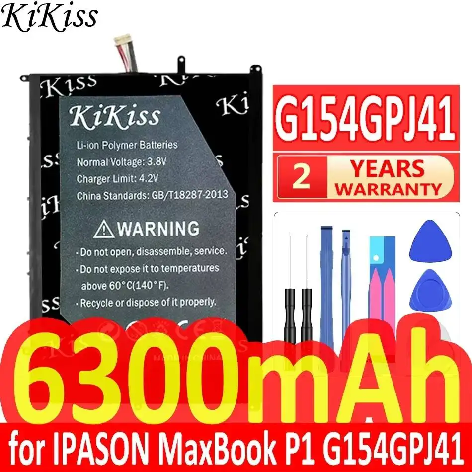 

Аккумулятор KiKiss 6300 мАч для IPASON MaxBook P1 G154GPJ41 32105113 Ноутбук X2-I1502HG