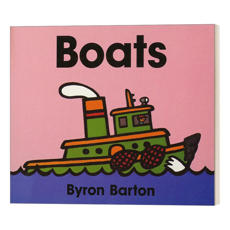 

Лодки Byron Barton, детская книга с картинками на английском языке для детей 2, 3, 4, 5 лет, книга для доски 9780694011650