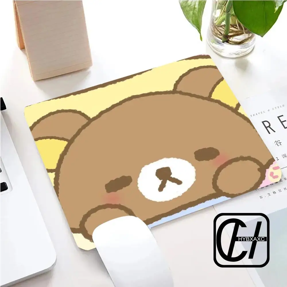 

Small Lovely Rilakkuma Kawaii Pad Rubber Gaming Mousepad Gamer Stitching Dining Table Desk Mat PC Keyboard Mat Mause Mice