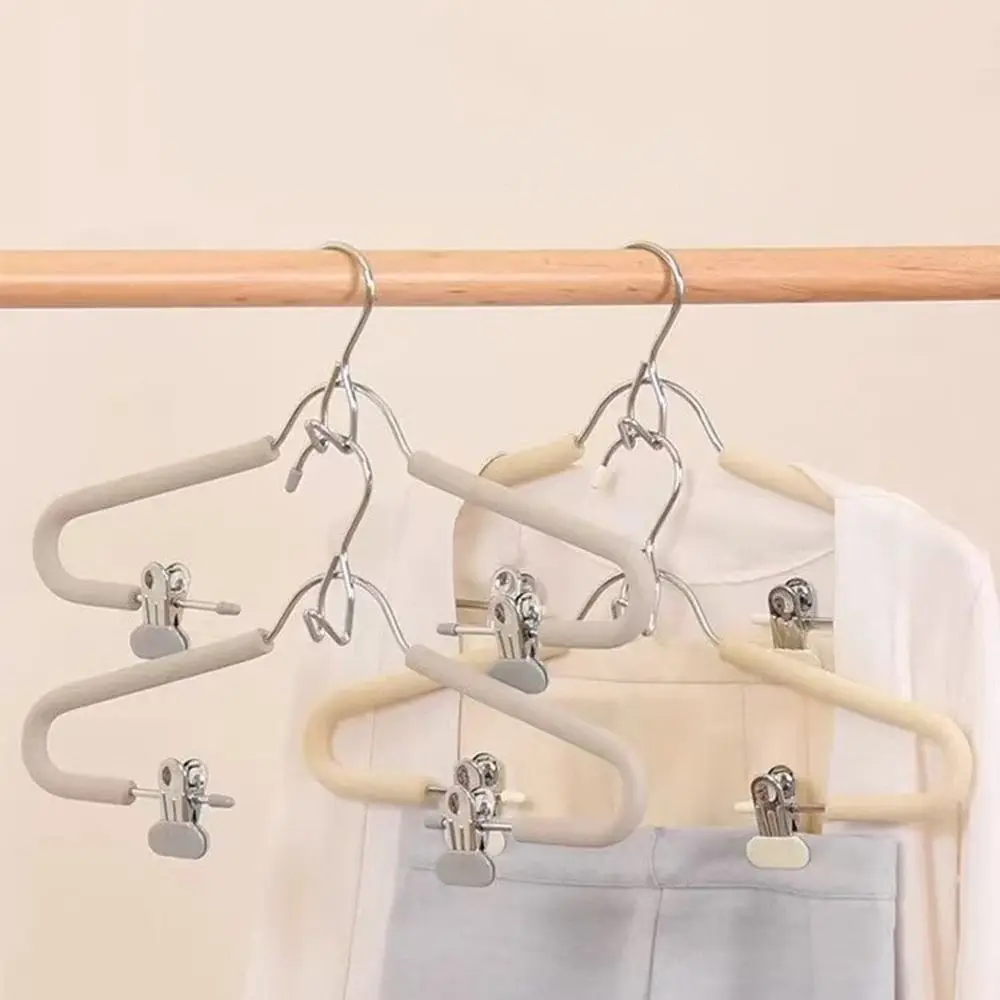 

5Pcs Stackable Sponge Underwear Drying Rack No Trace Space Saving Clothes Hanger with Clips Anti-slip Pants Rack Student