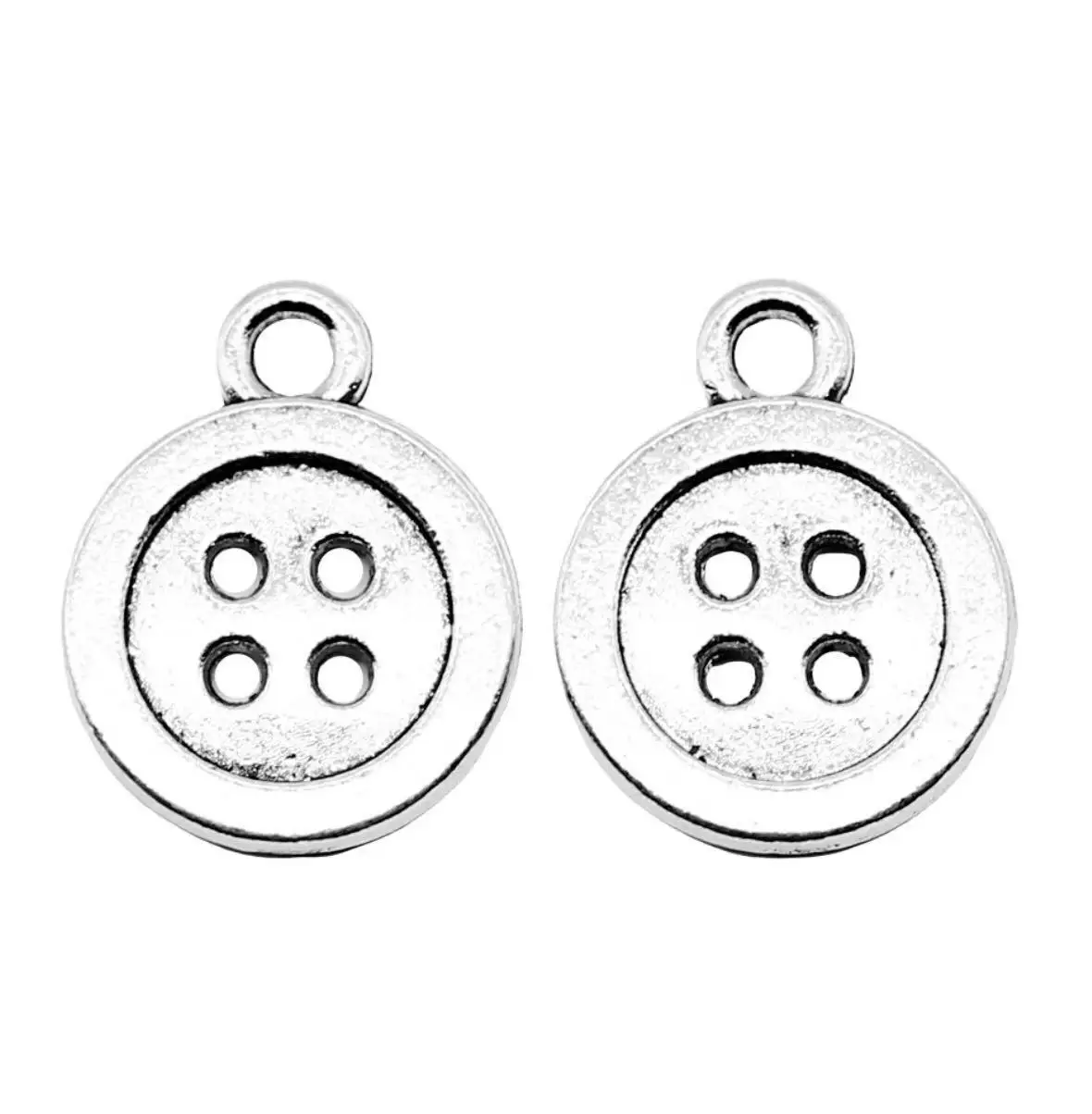 

20 шт. 12*16 мм металлические пуговицы из цинкового сплава, дизайнерские подвески для ювелирных изделий ручной работы T0033