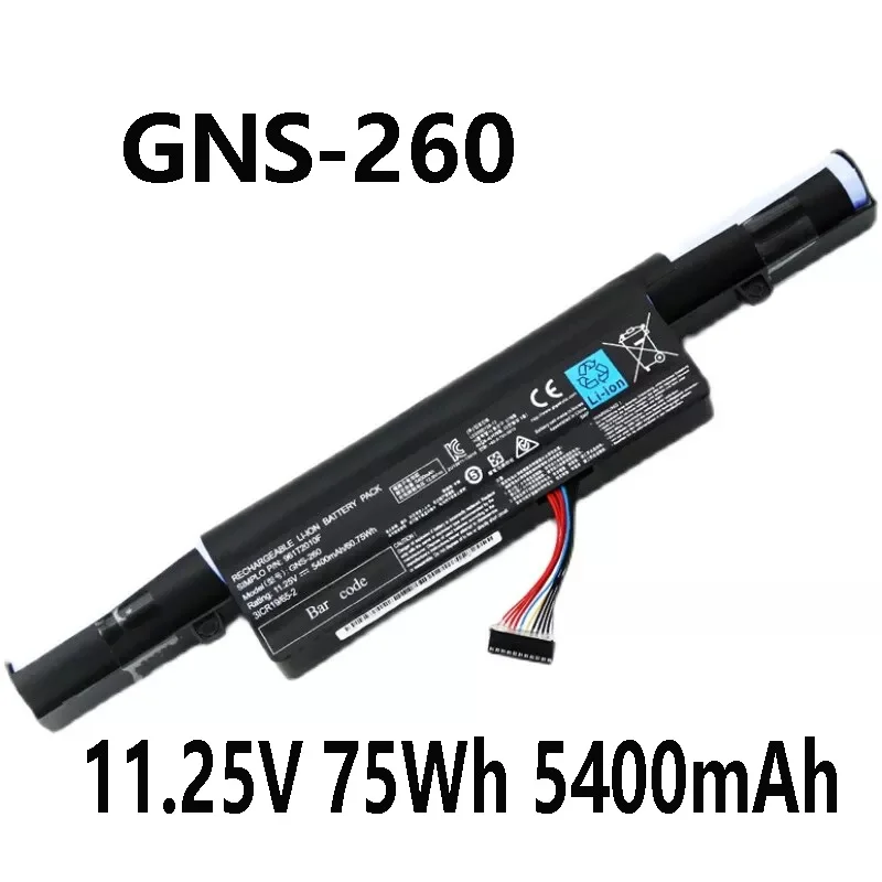 

GNS-260 11.25V 75Wh 5400mAh Laptop Battery For Gigabyte P55G P55K P55W V4 V5 V6 V7 Series 961T2010F