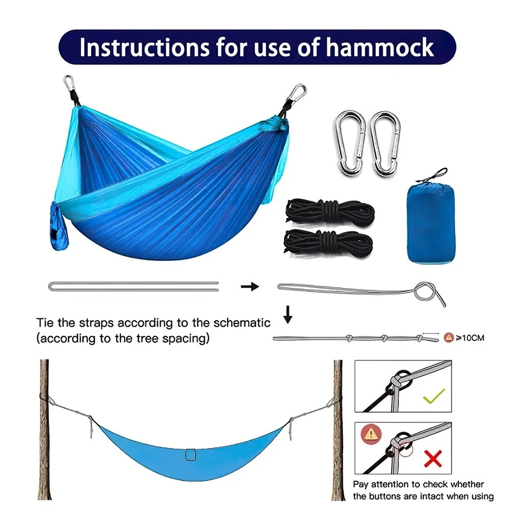 Goture Sports Travel Camping Hiking Hammock Hammock Duyan Duyan Double Outdoor Portable Hammock