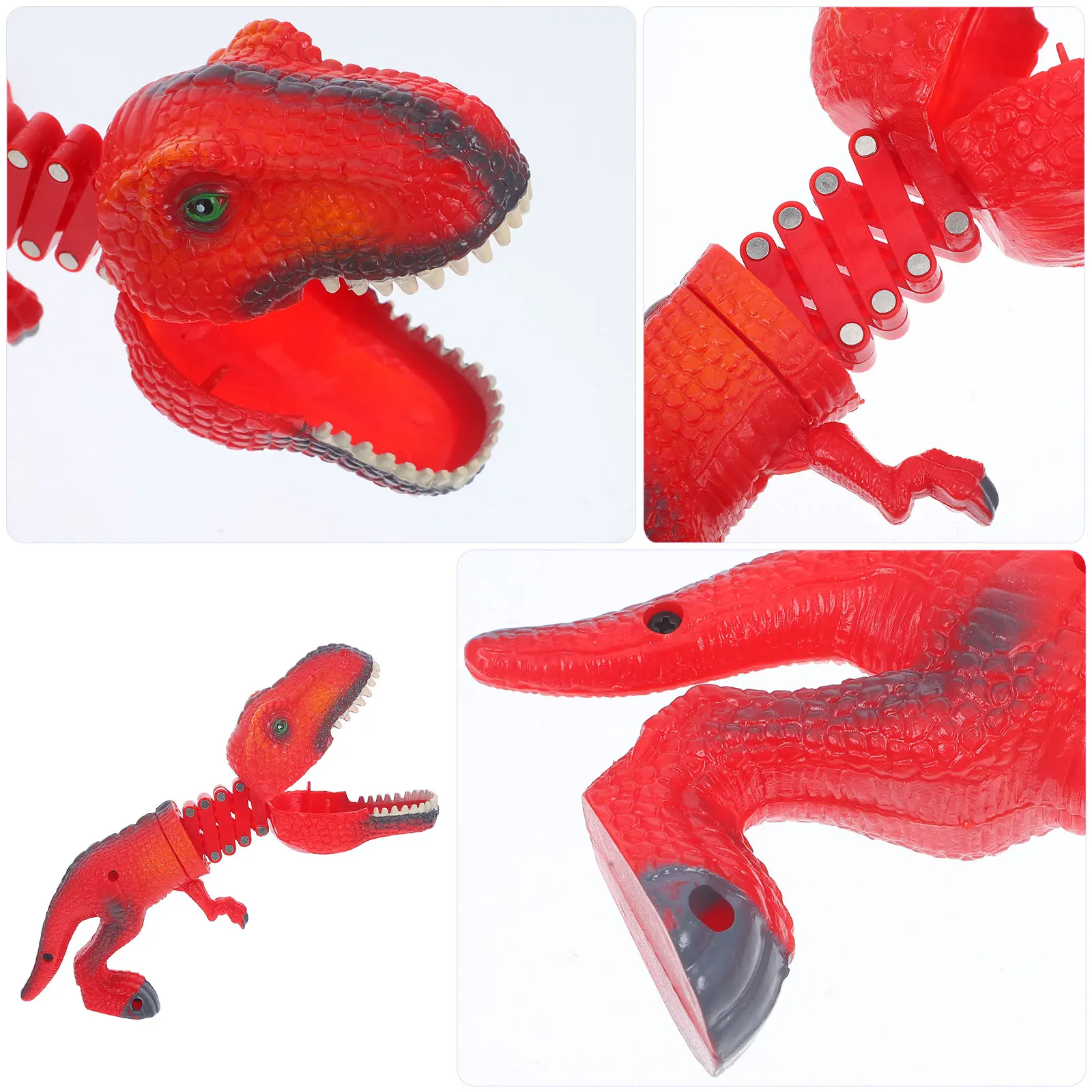 Simulazione Dinosauro Trigger Primavera Telescopico Grabber per Bambini Gioco di Festa Scherzo Retrattile Divertente Gioco Interattivo