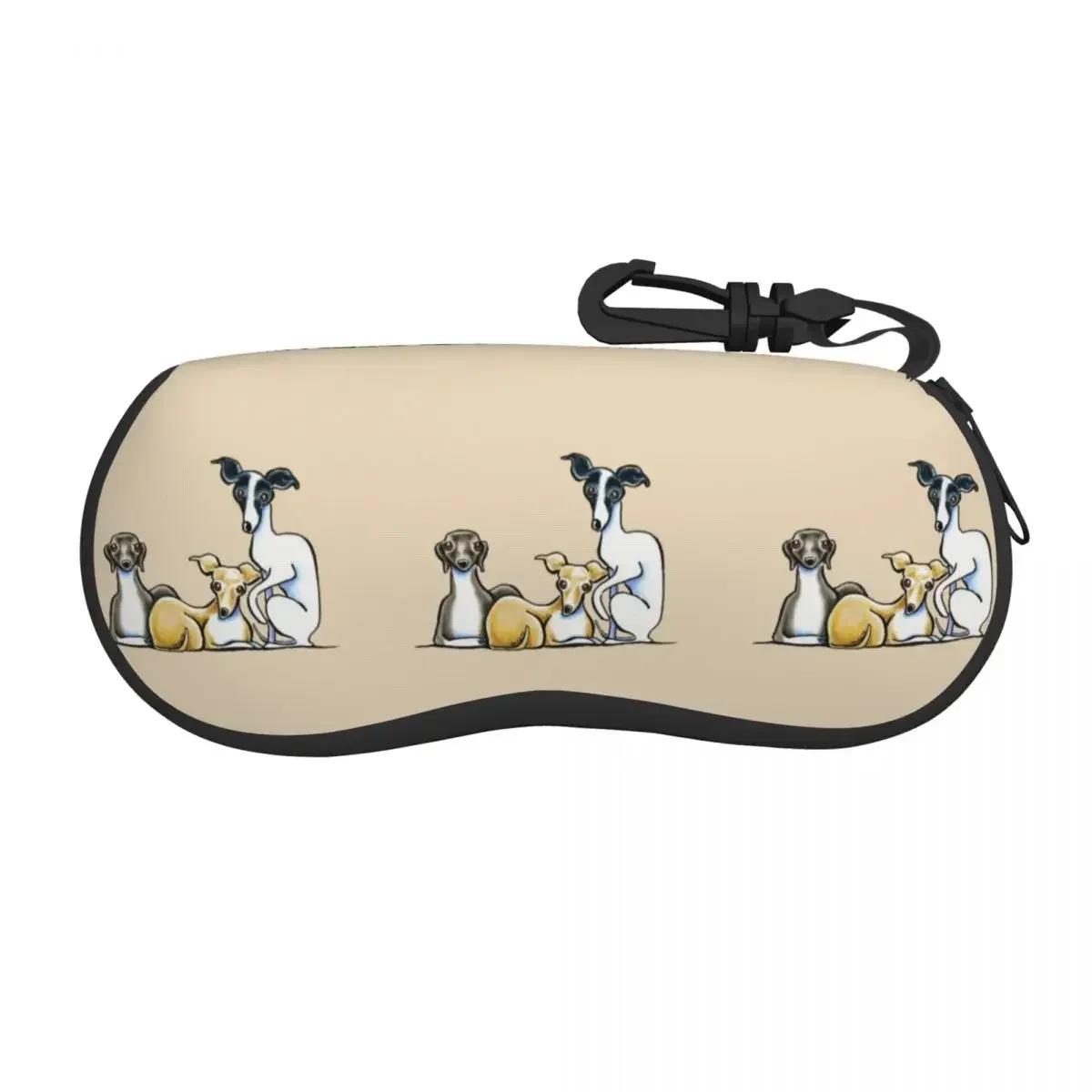 Italian Greyhound Trio Shell Eyeglasses Protector Cases Fashion Sunglass Case Cute Whippet Sighthound Dog Glasses Pouch