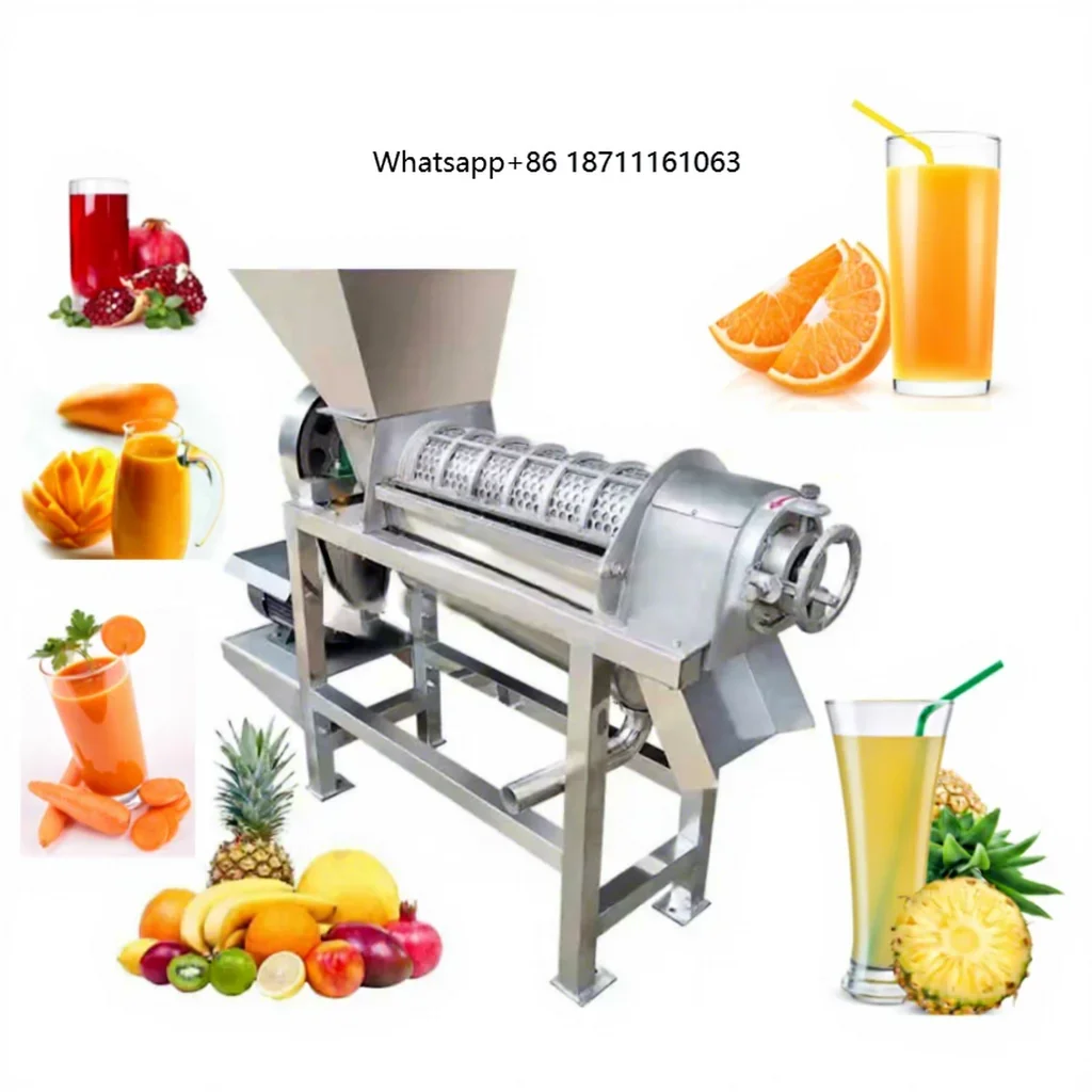 Hot Selling Spirall Crusher mango Juice Extractor Pomegranate Fruit Vegetable Pulping Machine Product Screw Cold Press Juicer