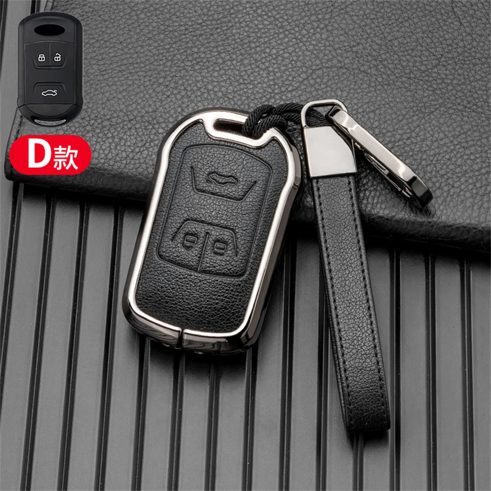 Car Key Cover For Chery Tiggo 8 7 5X 2019 2020 Smart Keyless Remote Fob Protector Case Keychain Holder Accessories Car-Styling