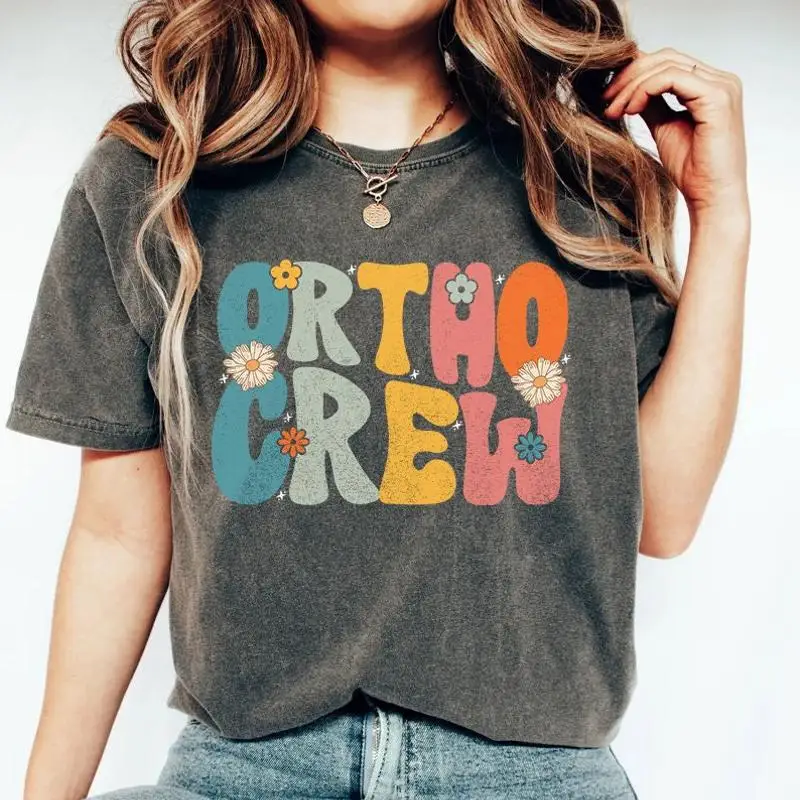 

Футболка Orthodontis Ortho Crew s Стоматолог Студенческий помощник Гигиена