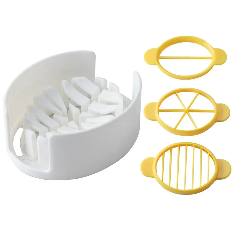 Plastic Multipurpose Egg Slicer, Soft Boiled Egg Dicer, Food Section Cutter Divider