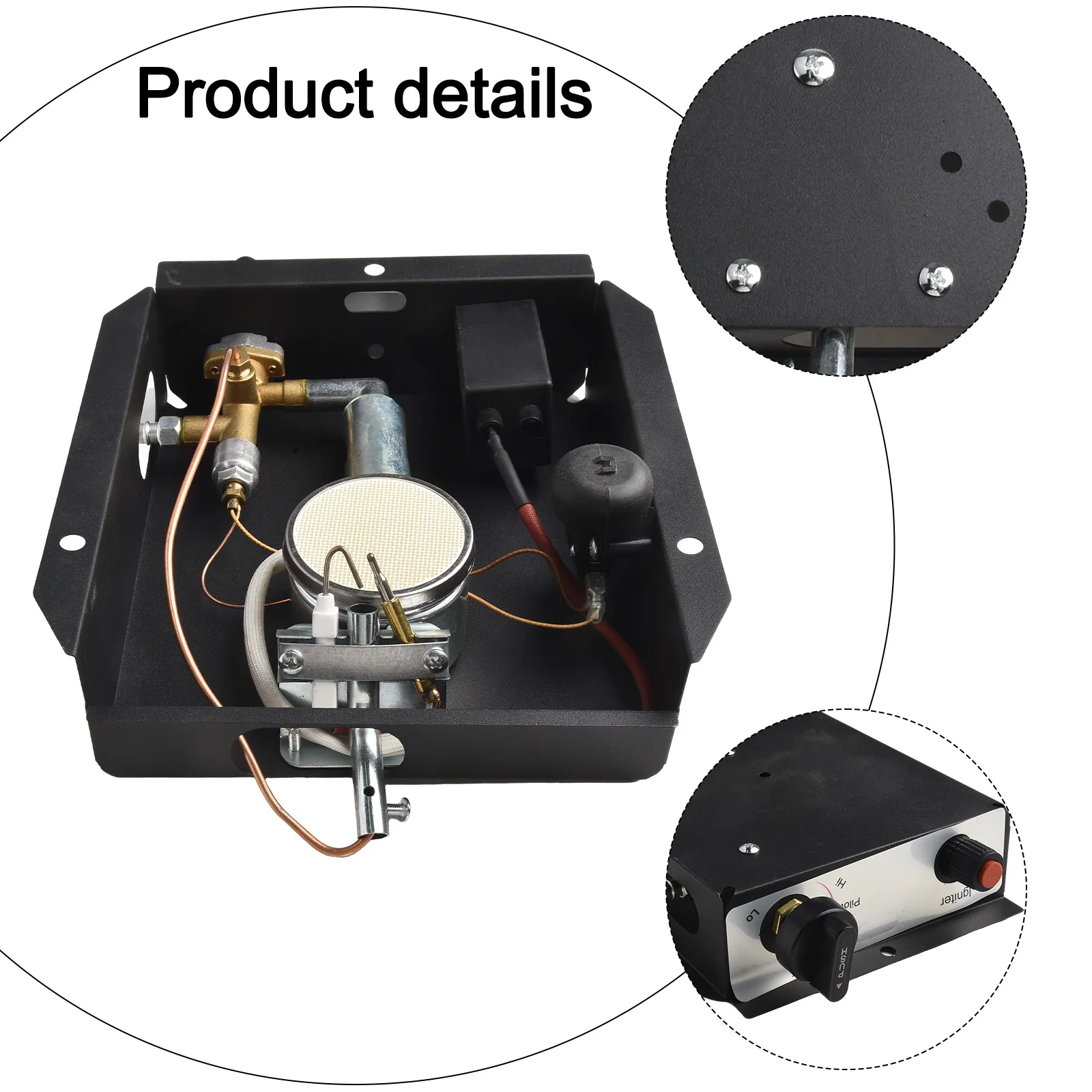 

Outdoor Heater Kit Burner Module Assembly Outdoor Heating Solution 3 Or 4 Hole Configuration 3 8 Male Flare Fitting