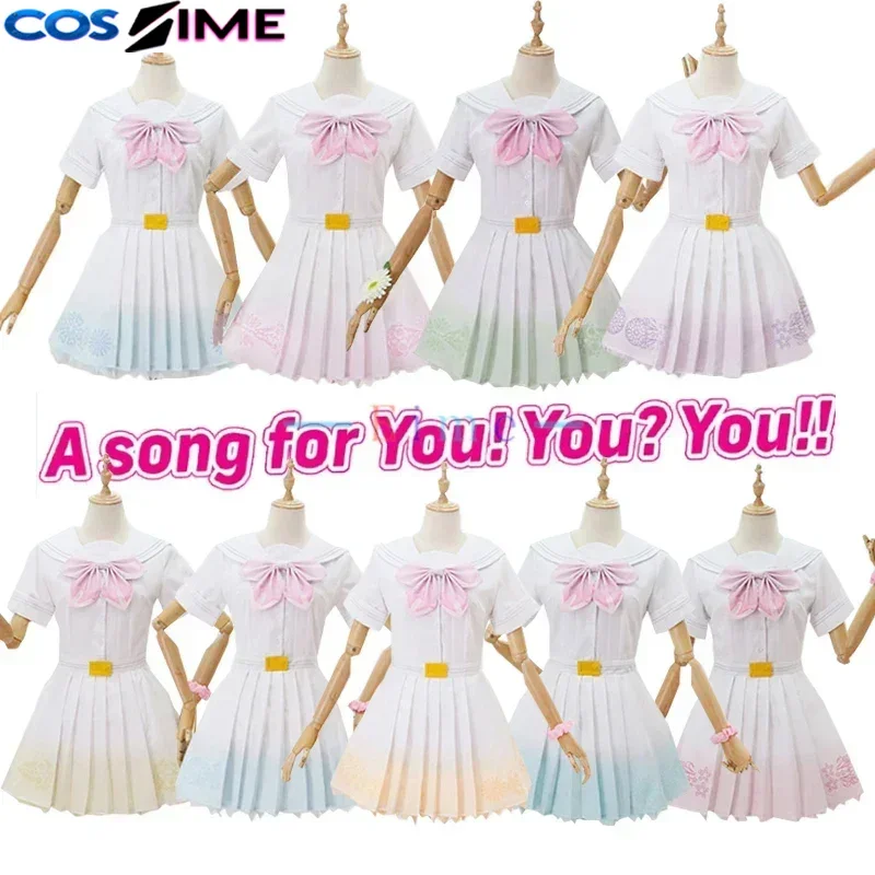 Disfraz de Cosplay de LoveLive 8th A Song For You, Rin Eli Maki Umi Niko, Lindo Vestido Lolita JK, Uniformes de Halloween, Hecho a Medida