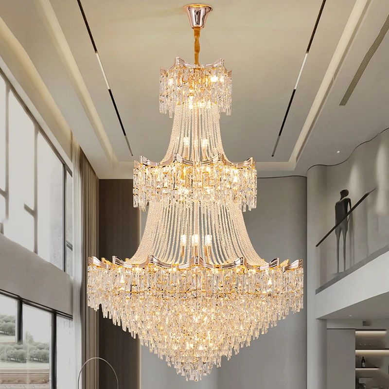 

MZISOSOD Modern Crystal Chandelier for Living Room Staircase Hallway Dining Room Bedroom Home Decoration Interior Lighting