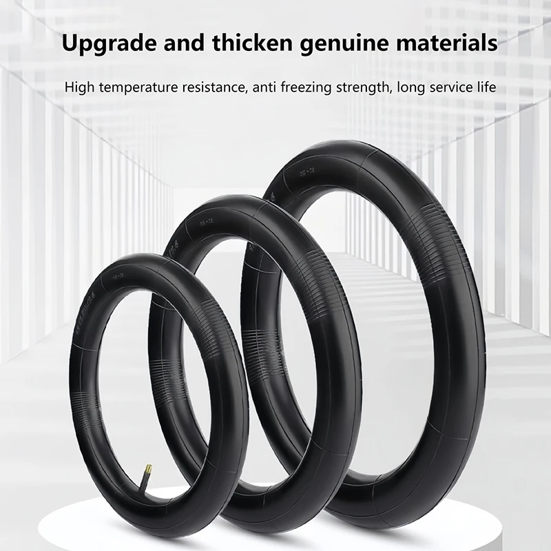 Tubo interior de bicicleta negro, neumático de repuesto de válvula de estilo americano de 12-26x1,75 pulgadas para bicicleta de montaña para niños, 1 ud.