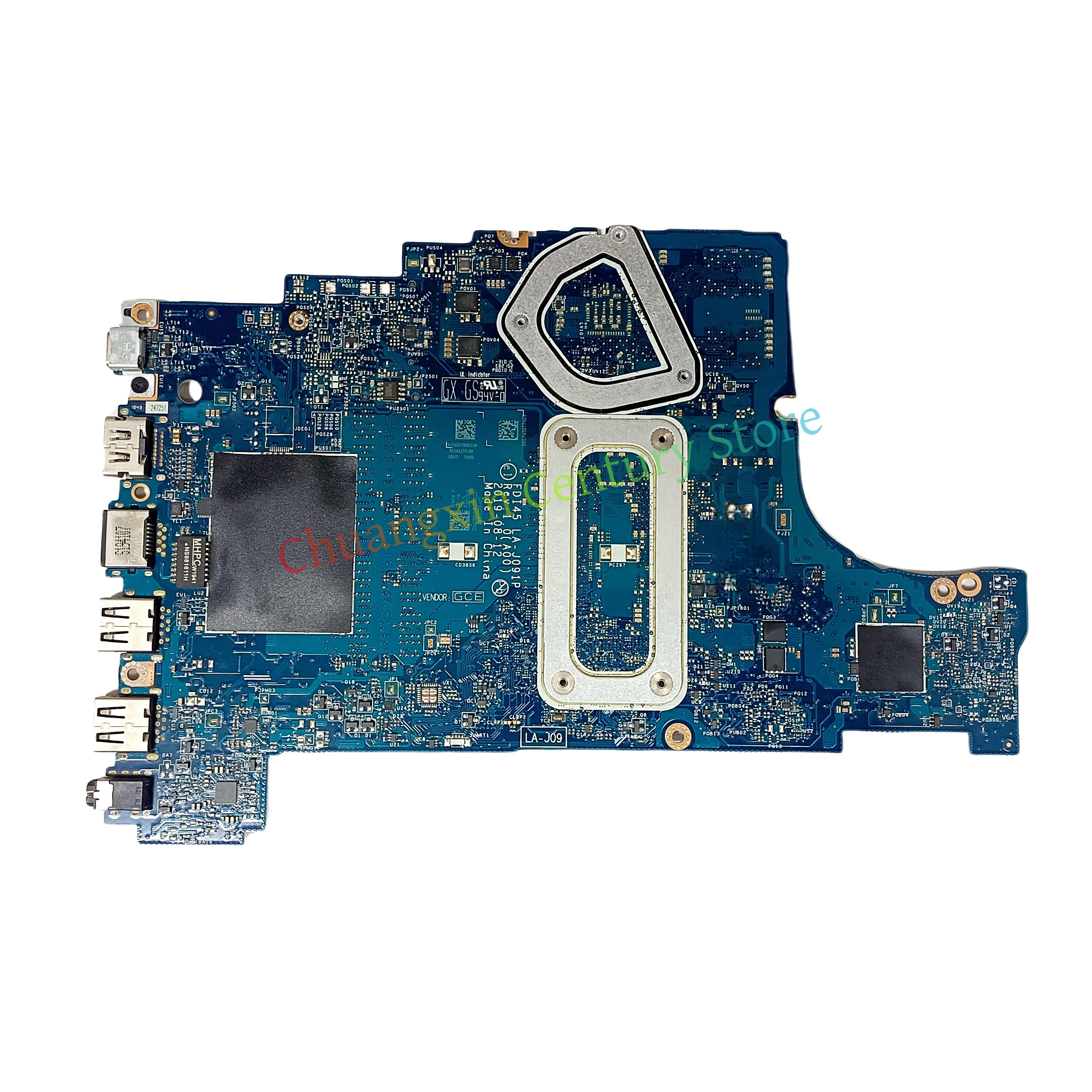 LA-J091P LA-J092P motherboard for DELL Inspiron 3493 3593 5493 5593 Laptop with CPU: I5 I7-10TH GPU: MX230 2G 100% test ok