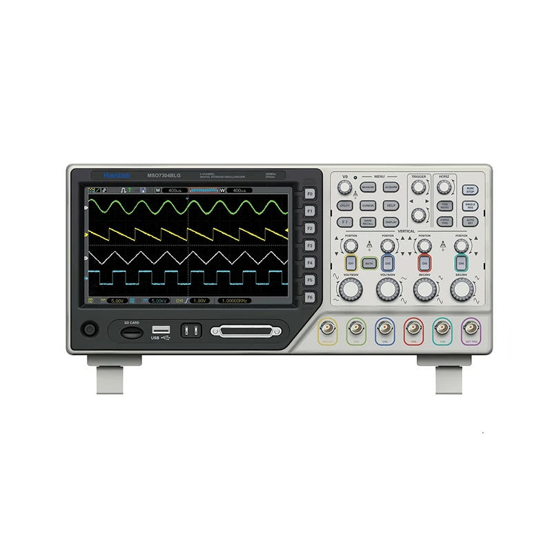 

Hot Sale Hantek MSO7104BLG 3 in 1 4Ch Oscilloscope 8 Ch Logic Waveform Generator 2Gsa/s 100MHz 32K Fast Arrival