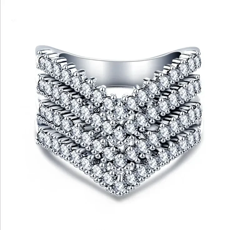 Verão novo anel de zircão 3a requintado e elegante quente jóias finas cristais autênticos de anel feminino austríaco