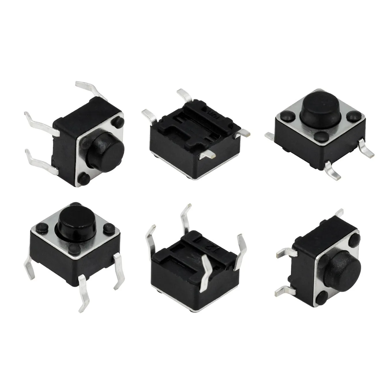 100PCS DIP-4Pins 6*6*5 mm Switch Tactile Push Button Switches 6x6x5mm