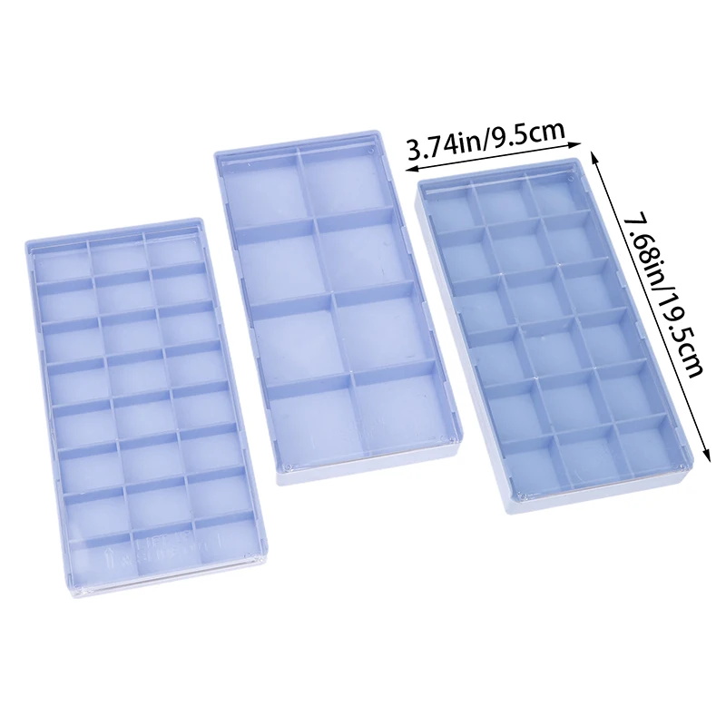 8/18/24 Grids Plastic Watch Parts Storage Box Compartment Organizer Watch Repair Tool Display Container With Lid