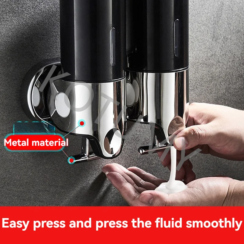 Distributor bathroom accessories shampoo nozzle 450ml * 3 wall mounted bathroom shower shampoo soap dispenser