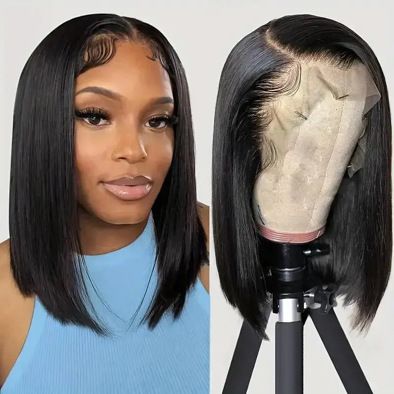 Bob Wig Human Hair 13x4 Lace Frontal Wig Straight Hair Short Bob wig Lace Front Human Hair Wigs for Women