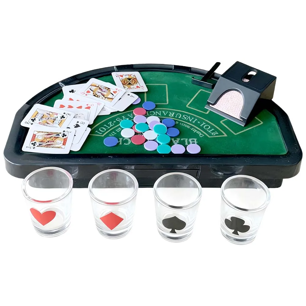 

Portable Poker Game Set – Plastic Chips Table Game for Home, Bar, Team Building and Party Entertainment