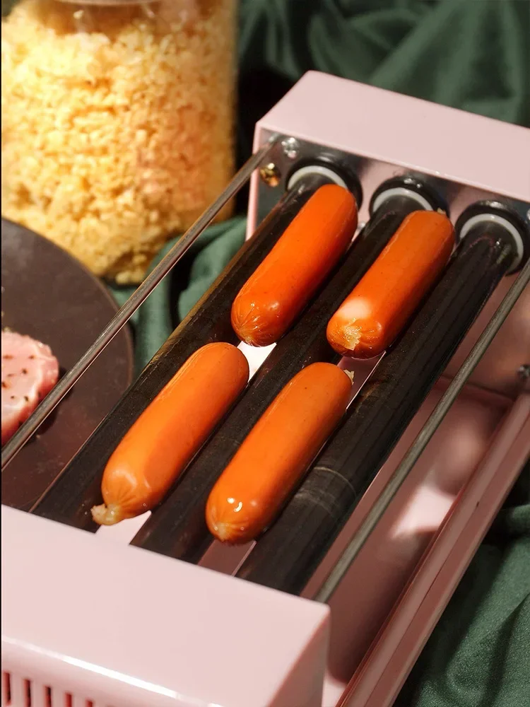 

220V BBQ Sausage Machine Desktop Home Mini Hot Dog Machine Multi functional Sausage Breakfast Machine