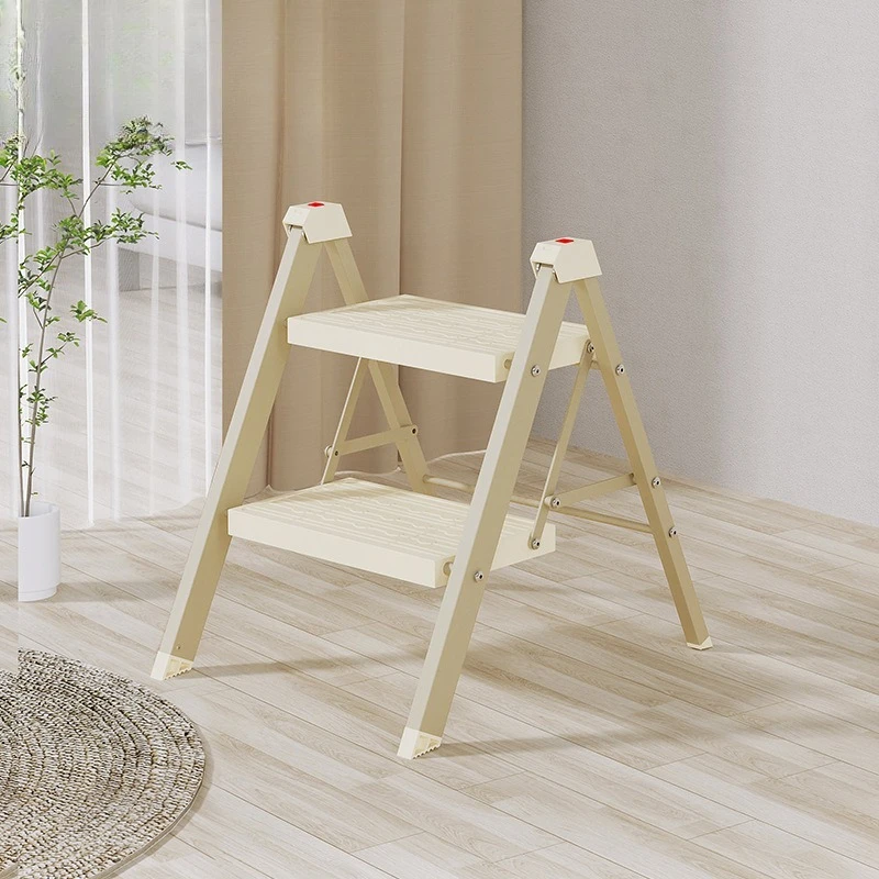 Household ladder Interior decoration Thickened folding ladder Staircase Multifunctional balcony Flower rack Shelf