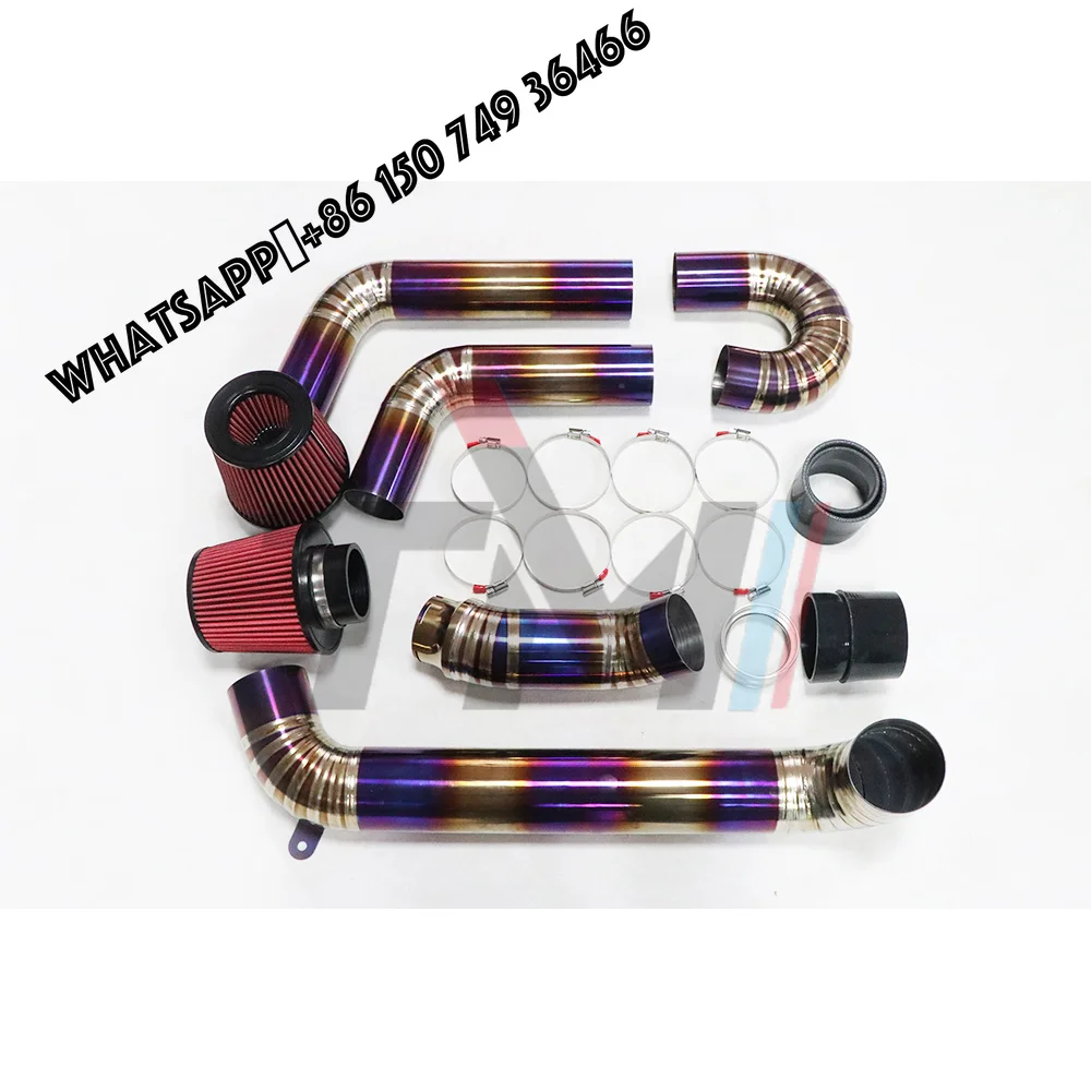 

TM Performance Titanium Front Mount for S58 Engine M3 M4 G80 G82 3.5in Brushed Air Intake Pipe Kit 2020+