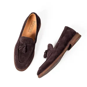 Neue britische Lefu -Schuhe für Männer, Low Top, Anti -Spinning, Nobuck -Leder, runder Kopf, lässig, Anpassung, vier Stationen 10 Hauptverkäufe Shein Shoes - №10