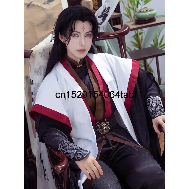 Scum Villain Self Saving System Liu Qingge Cosplay Wig Synthetic Hair Anime Halloween Party Ancientry Cosplay Costume
