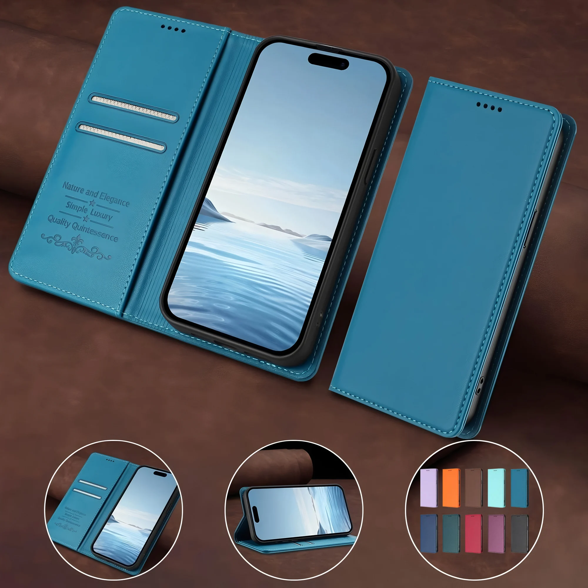 Leather Flip Wallet…