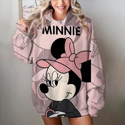 Fashion Design Women's Disney Mickey Mouse Hoodies Autumn Female Casual Long Sleeved Basic Clothes Woman Sweatshirt Loose Top