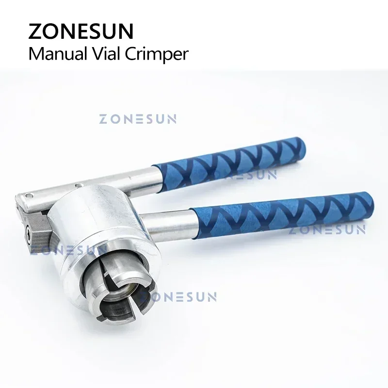 ZONESUN Perfume Bottle Crimper Manual Handheld Vial Capping Crimper Spray Caps Sealing Tool Aluminum Alloy ZS-PBC1