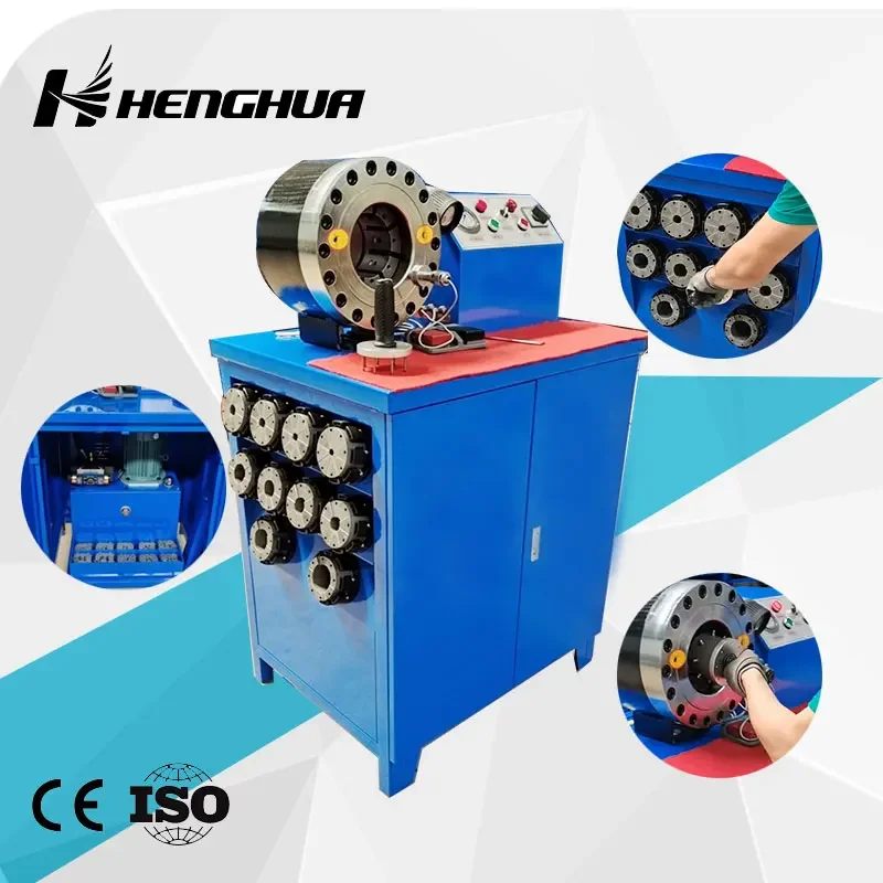 

Factory Sales Quick Change 6 Patent 1/4'''-2''4'' Crimping Die Hydraulic Press Pipe Hose Crimper Hydraulic Hose Crimping Machine