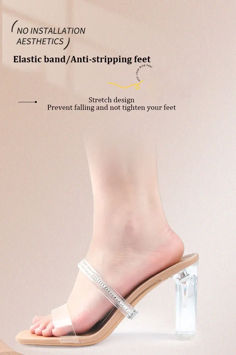 High Heels Shoelaces Woman Bright Diamonds Bundle Adjustable Shoe Belt Ankle Holding Loose Anti-skid Bundle Lace Tie Straps Band