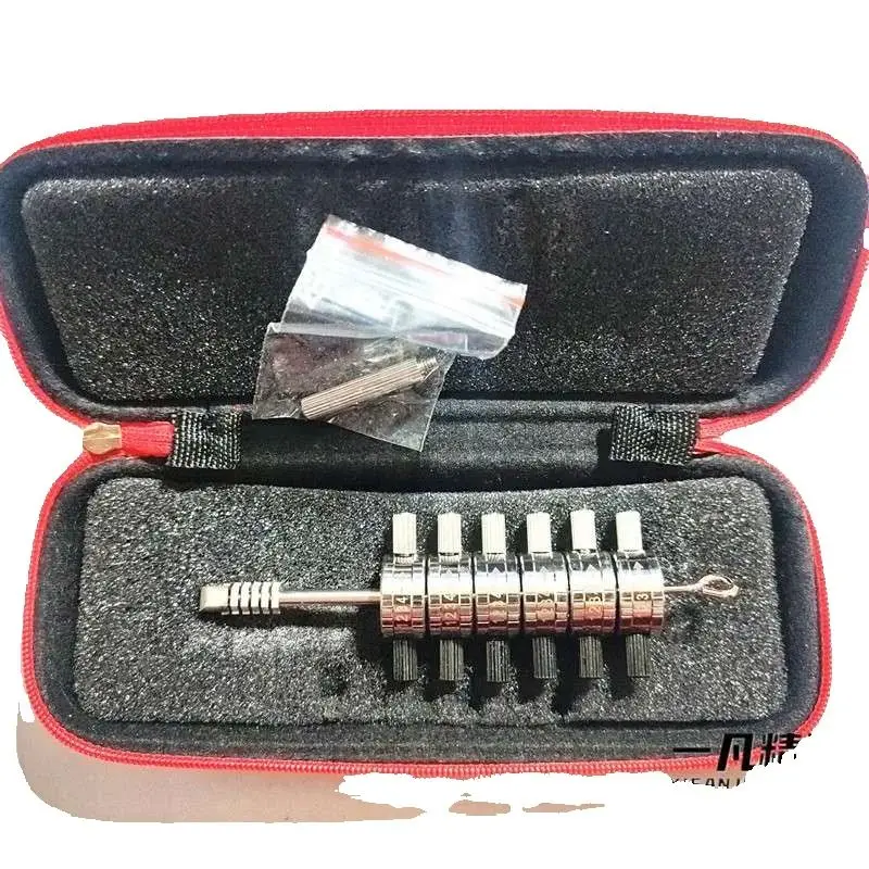 HUK 6 Cut Premium Tibbe Pick and Decoder Tibbe Locksmith Tools for Ford Lock Picking Kit Lock Picking Set Professional Lock pick