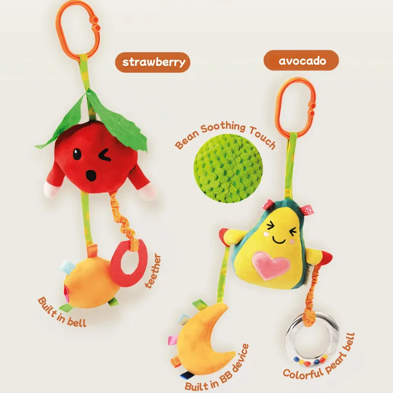 新生児用ベビーカー吊り下げガラガラ、ベビーカー風鈴、ベビーカーベッドベル、癒しの吊り下げ飾り、チャイルドシートおもちゃ
