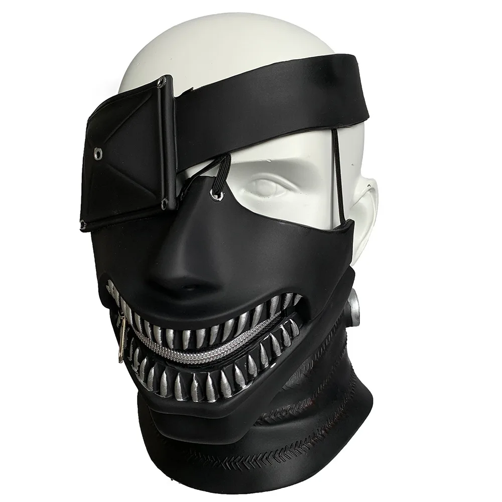 Halloween-Requisiten Masken Cosplay-Zubehör, Cosplay-Perücke mit Verstellbarem Reißverschluss aus Gummi – Detail 9