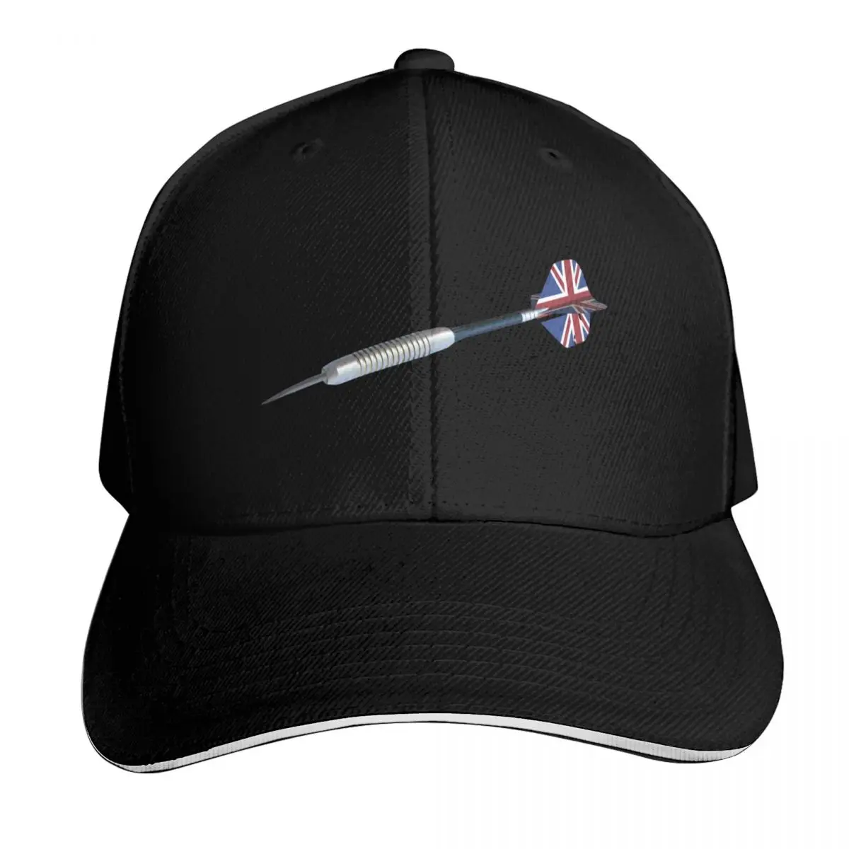 British Dart Baseball Cap Strapback Dad Hat Six Panel Structured Crown Sun Protection UPF 50+